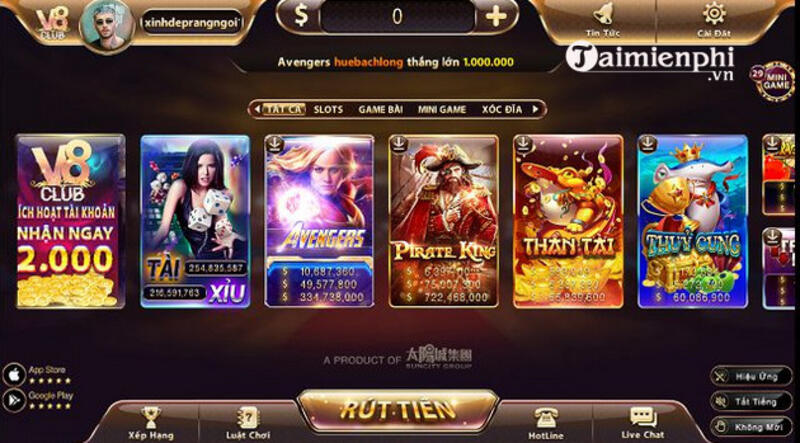 Game V8 Club – Đồng hành cùng chuyên gia để chinh phục đam mê 2 Trang chủ V8 Club có nhiều sản phẩm tiêu biểu