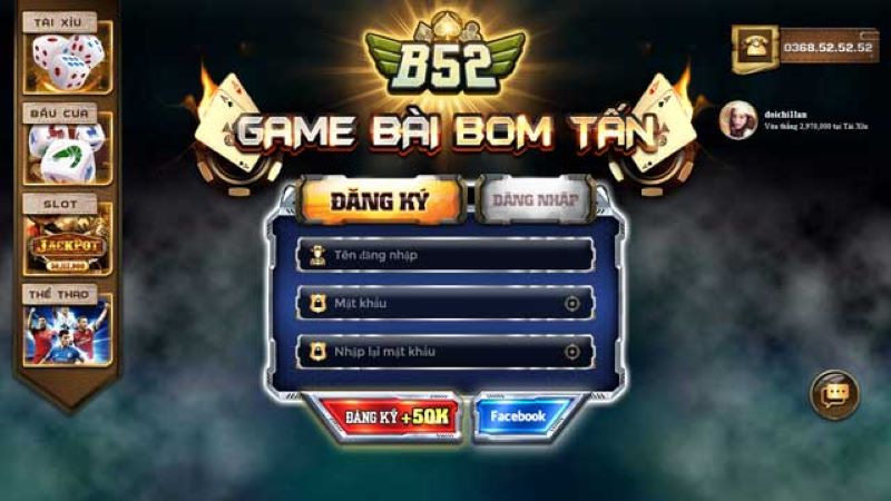 Game b52club có thực sự uy tín? Lựa chọn an toàn cho tân thủ 3 Đăng ký cổng game b52club để thỏa mãn đam mê